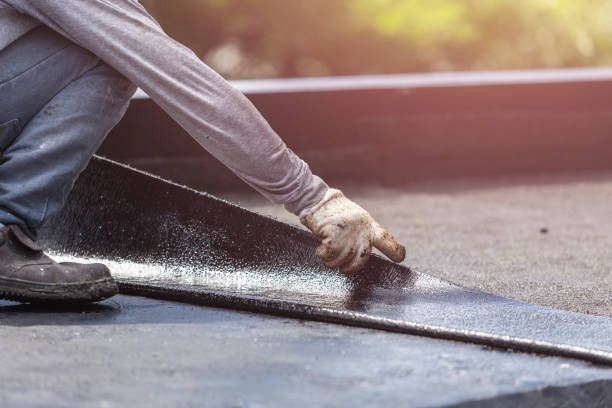 Professional Exterior Waterproofing technician working in Montgomery, MN
